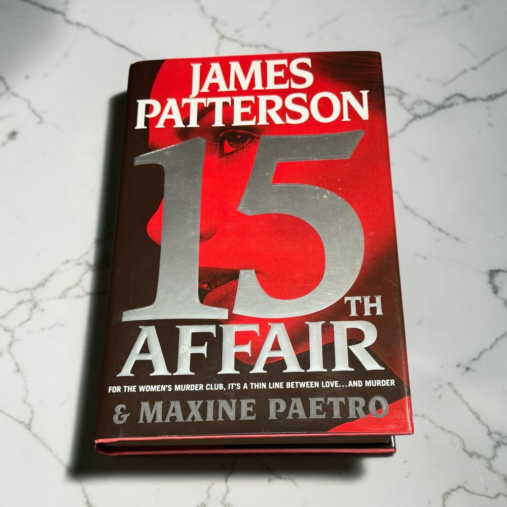 James Patterson 15th Affair Book Adult Red Hardcover Mystery Novel